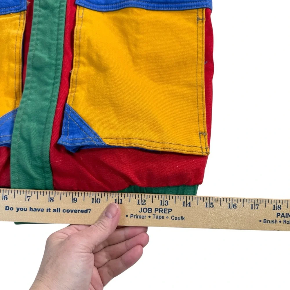 GUESS x J BALVIN Colorblocked Denim Vest vintage small - Picture 7 of 8